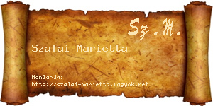 Szalai Marietta névjegykártya